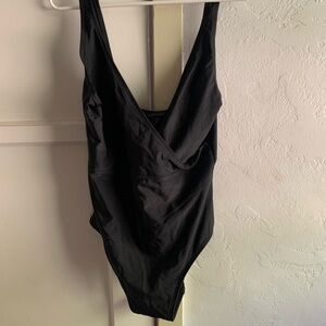 Tommy Hilfiger black V cut swimsuit